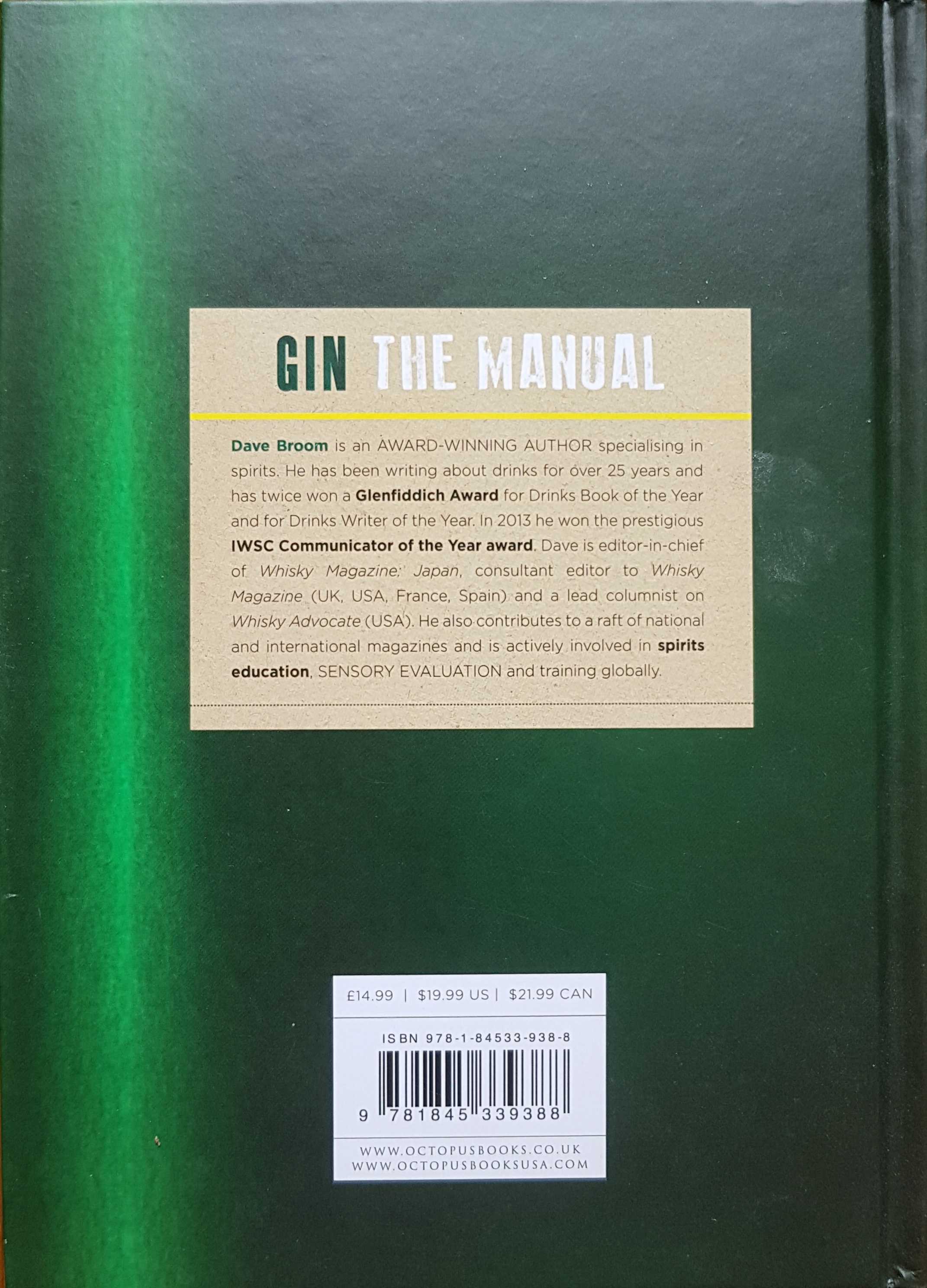 Picture of 978-1-84533-938-8 Gin the manual by artist Dave Broom 